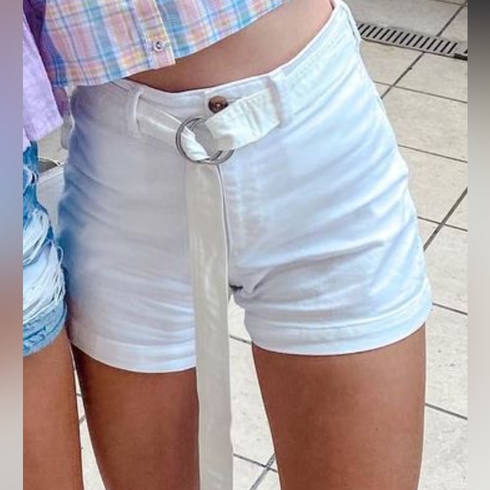 Gap white denim shorts